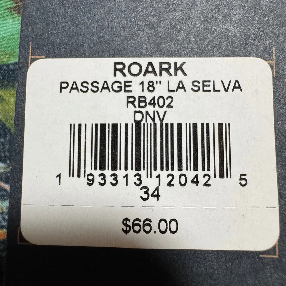 ROARK Passage La Selva Board Shorts Mens Size 34‎ Floral Hemp Blend Swim Trunks